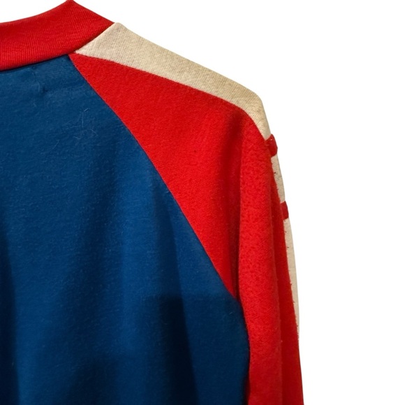 Vintage NFLHouston oilers blue Red and Blue terrycloth Jacket size 14-16 large - Picture 9 of 11